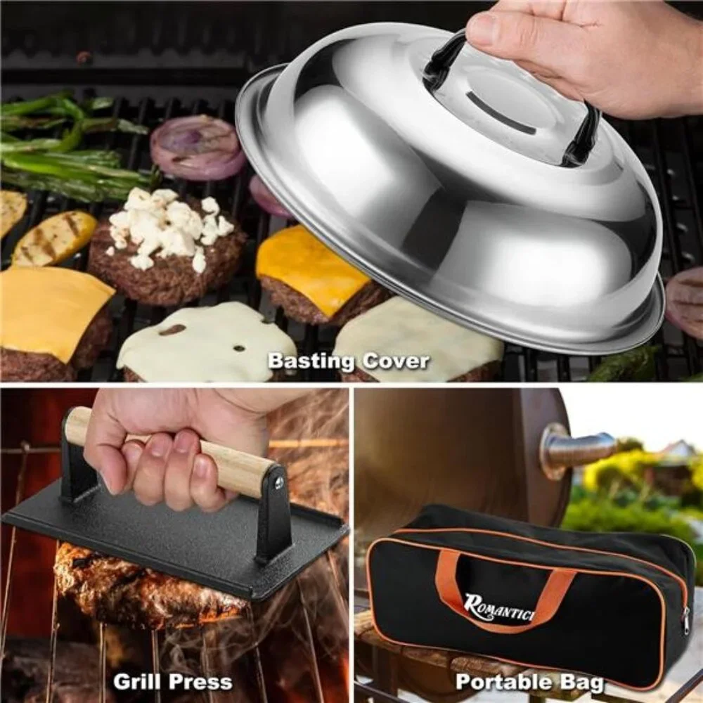 29PCS Griddle Accessories Set - Flat Top Teppanyaki Spatula Set